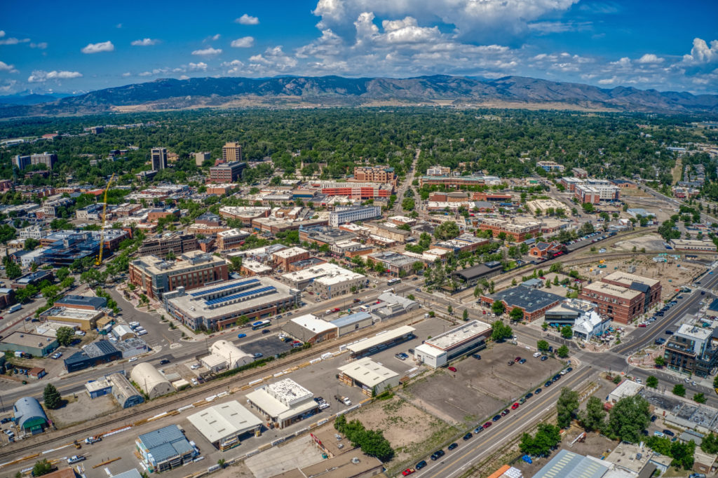 Aerial View Of Fort Collins