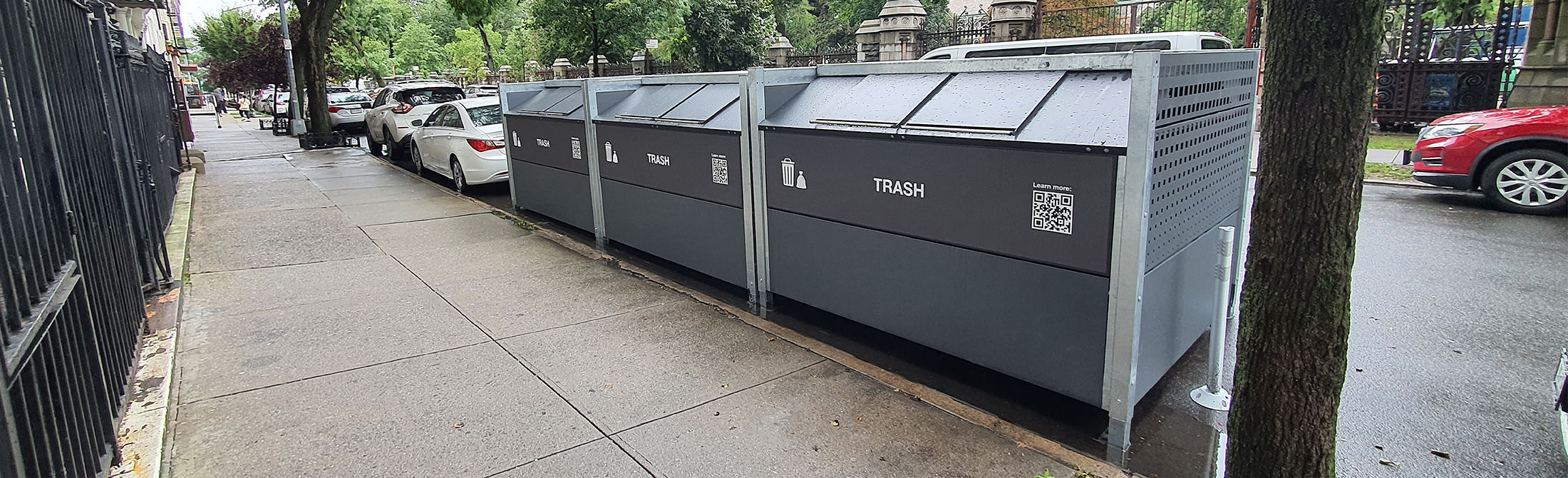 On-street Trash & Recycling Enclosures