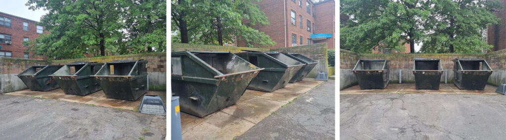 Open dumpsters