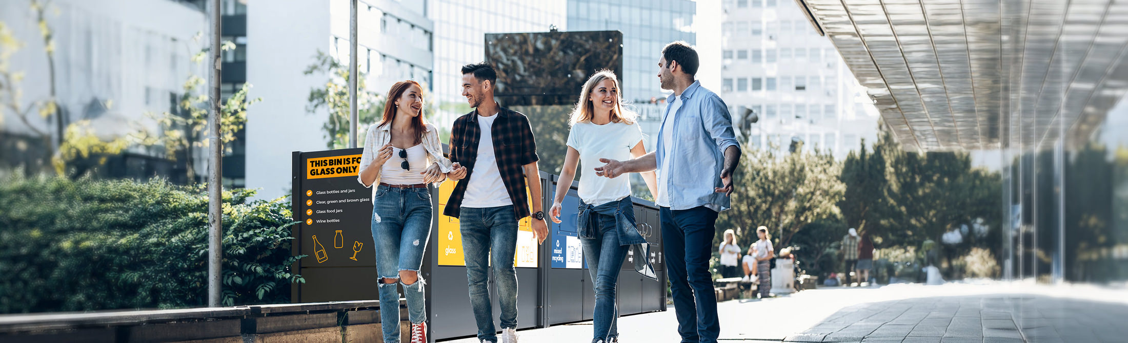 Black wheeled dumpster